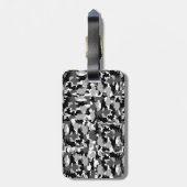 Armeetarnungs-Schwarzweiss-Muster Gepäckanhänger (Rückseite vertikal)