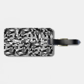 Armeetarnungs-Schwarzweiss-Muster Gepäckanhänger (Rückseite horizontal)