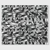 Armeetarnungs-Schwarzweiss-Muster Geschenkpapier (Flach)