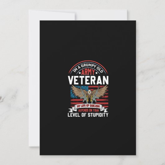 Armeeveteran Einladung (Vorderseite)