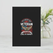 Armeeveteran Einladung (Stehend Vorderseite)