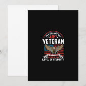 Armeeveteran Einladung (Vorne/Hinten)