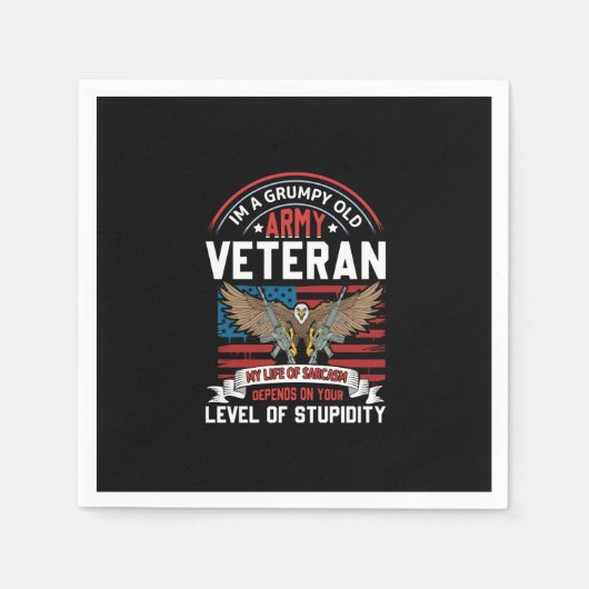Armeeveteran Serviette (Vorderseite)