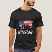 Armeeveteran Vereinter Staat T-Shirt (Vorderseite)