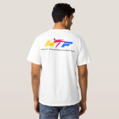 Ärmel Taekwondo-Sportler T-Shirt (Schwarz voll)