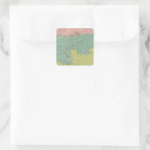 Ärmelkanal Quadratischer Aufkleber (Tasche)