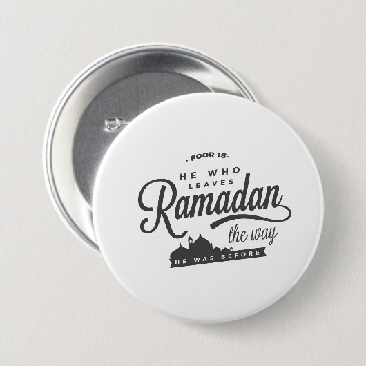 Armen ist er, der Ramadan die Weise verlässt Button (Vorne & Hinten)