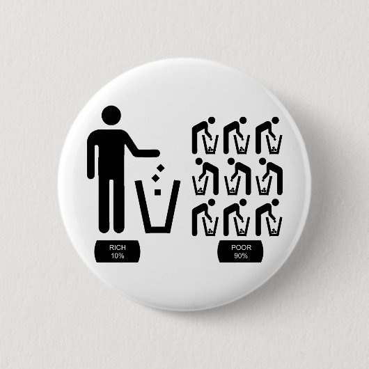 Armen und Reiche Button (Vorderseite)