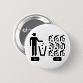 Armen und Reiche Button (Vorne & Hinten)