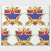 Armena-Wappen Geschenkpapier (Flach)