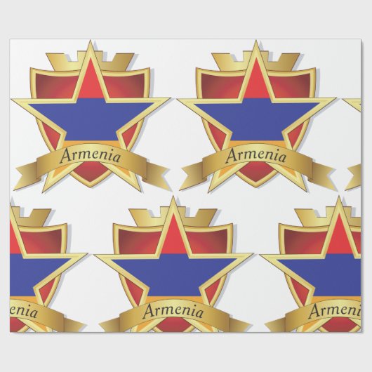 Armena-Wappen Geschenkpapier (Flach)