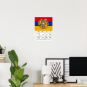 Armenia 2026 Calendar, Large, Armenian Flag Poster (Heimbüro)