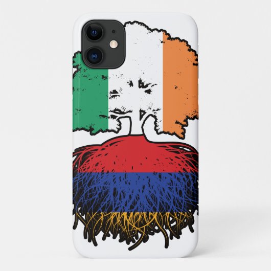 Armenia Armenian Irish Ireland Tree Roots Flag Case-Mate iPhone Hülle (Rückseite)