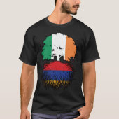 Armenia Armenian Irish Ireland Tree Roots Flag T-Shirt (Vorderseite)