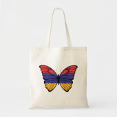 Armenia Butterfly Stolz Flag T - Shirt Keule Tragetasche (Vorne)