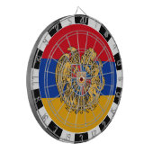 Armenia Dartboard, Spielbrett, armenische Flagge Dartscheibe (Vorderseite Links)