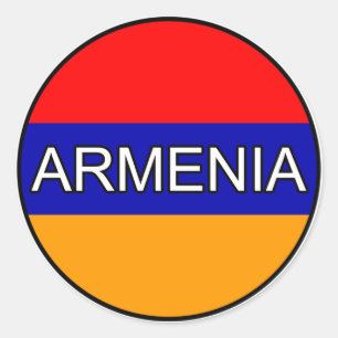 Armenia Euro-Sticker Runder Aufkleber