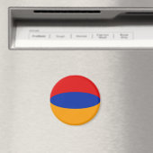 Armenia Fisheye Flag Magnet (In Situ (Geschirrspüler))