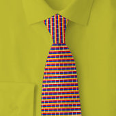 Armenia Flag Brick Pattern Krawatte