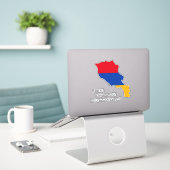 Armenia Flag Charming Patriotic Map Aufkleber (Laptop auf Schreibtisch)