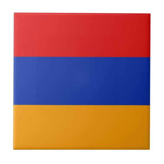 Armenia Flag Keramik Tile Fliese (Vorderseite)