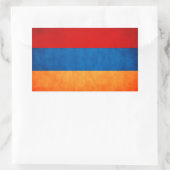 Armenia-Flag-Rectangle-Aufkleber Rechteckiger Aufkleber (Tasche)