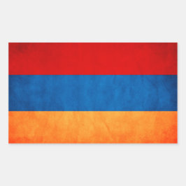 Armenia-Flag-Rectangle-Aufkleber Rechteckiger Aufkleber