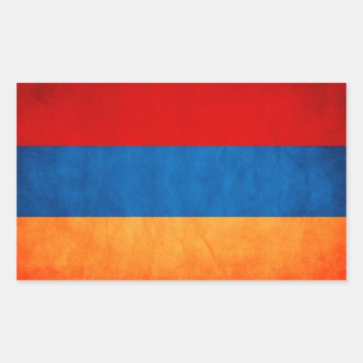 Armenia-Flag-Rectangle-Aufkleber Rechteckiger Aufkleber (Vorderseite)