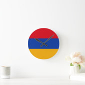 Armenia Flag Runde Wanduhr (Zuhause)