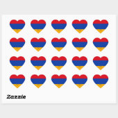 Armenia Flag Splendid Patriotic Heart Sticker (Blatt)