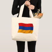 Armenia Flag Tote Bag Jumbo Stoffbeutel (Vorderseite (Produkt))