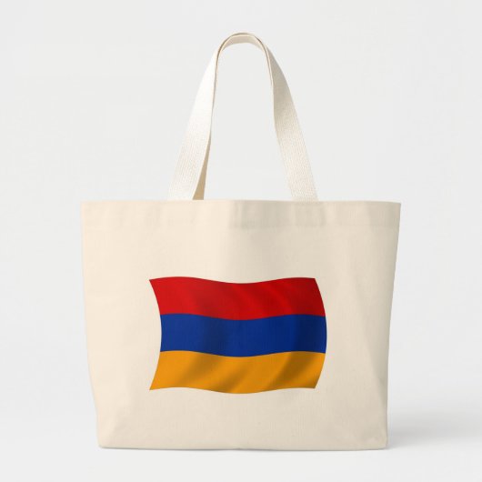Armenia Flag Tote Bag Jumbo Stoffbeutel (Vorne)