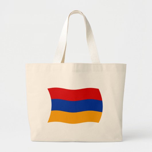 Armenia Flag Tote Bag Jumbo Stoffbeutel (Vorne)