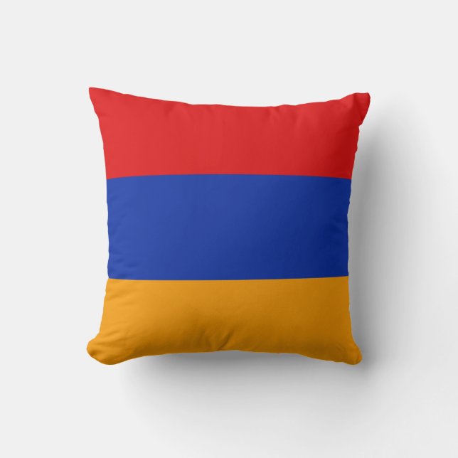 Armenia Flag x Flag Pillow Kissen (Vorderseite)