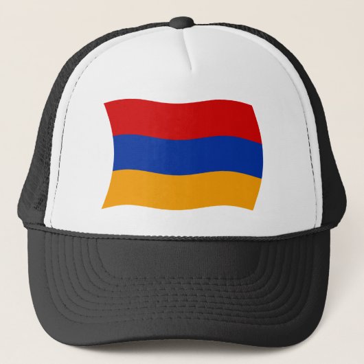 Armenia-Flagghut Truckerkappe (Vorderseite)