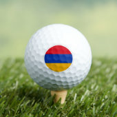 Armenia Golf Balls, armenische Flaggengolfer /Patr Golfball (Insitu T-Shirt)