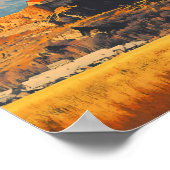 Armenia Illustration Travel Art Vintag Poster (Ecke)