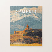 Armenia Illustration Travel Art Vintag Puzzle (Vertikal)