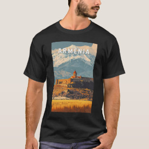 Armenia Illustration Travel Art Vintag T-Shirt