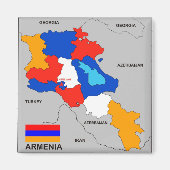 Armenia-Länderflagge Magnet (Vorne)