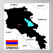 Armenia-Länderflagge Poster (Vorne)