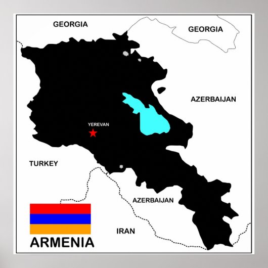 Armenia-Länderflagge Poster (Vorne)