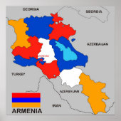Armenia-Länderflagge Poster (Vorne)