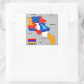 Armenia-Länderflagge Rechteckiger Aufkleber (Tasche)