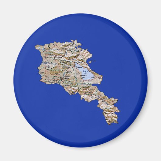 Armenia Map Magnet (Vorne)