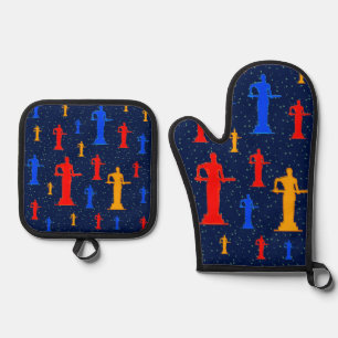 Armenia Oven Mitt und Pot Holdings Ofenhandschuh & Topflappen-Set