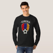 Armenia Soccer Armenia Flaggenfußball Armenischer T-Shirt (Vorne ganz)