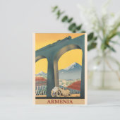 Armenia Vintage Poster Postkarte (Stehend Vorderseite)