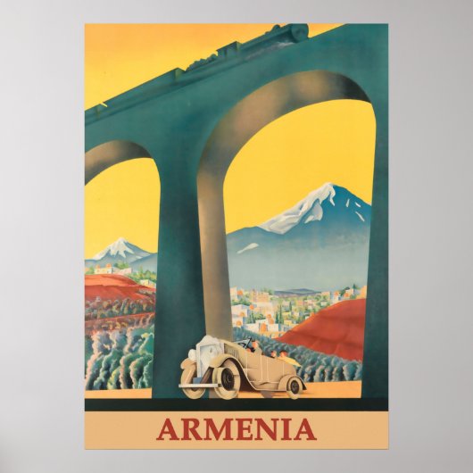 Armenia Vintage Travel Poster (Vorne)