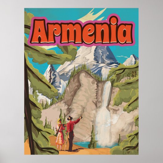 Armenia Vintage Travel Poster (Vorne)